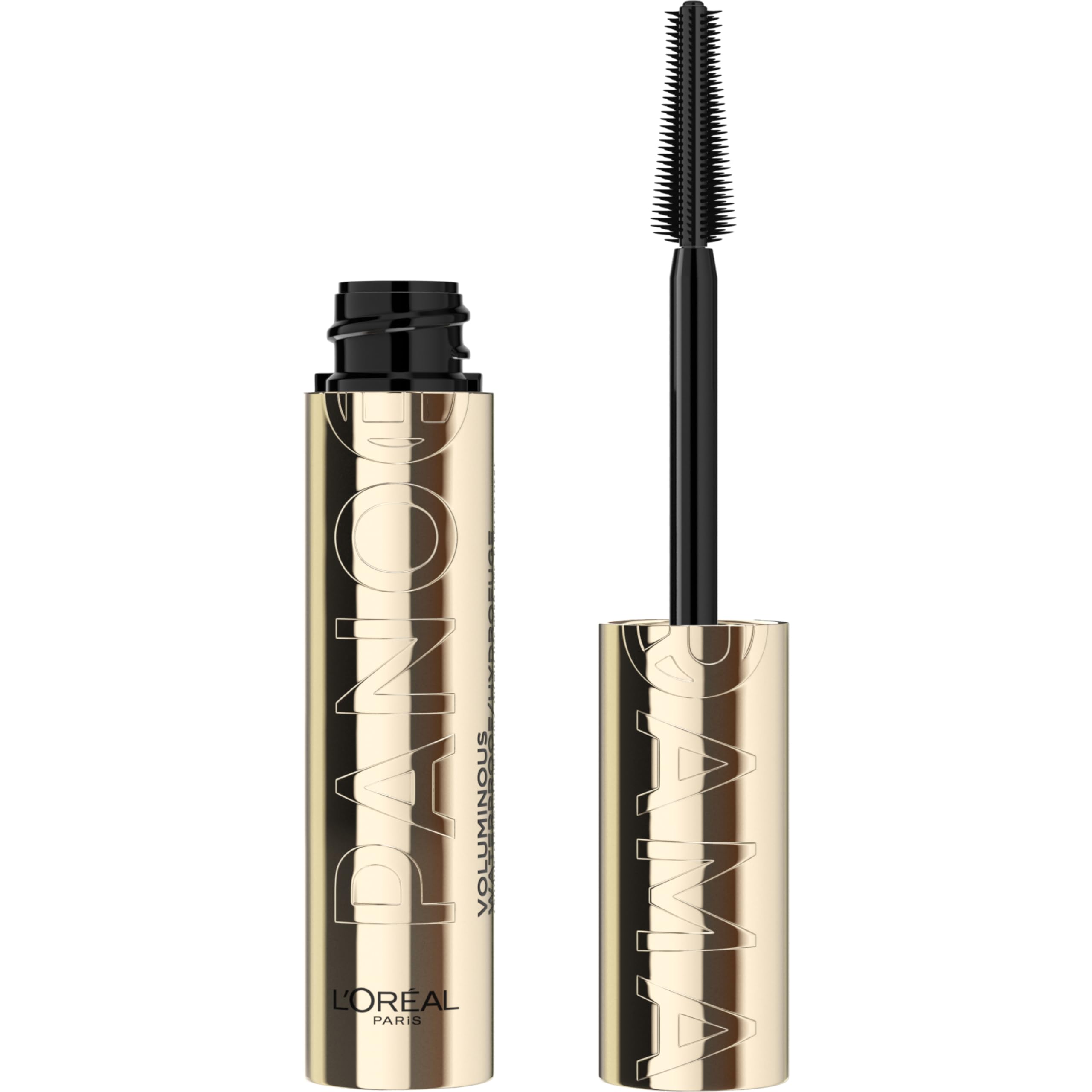 L'Oreal Paris Voluminous Panorama Mascara, Volumizing and Lengthening Mascara, Waterproof Longwear and Smudge Resistant Make Up, Black, 0.33 Fl Oz