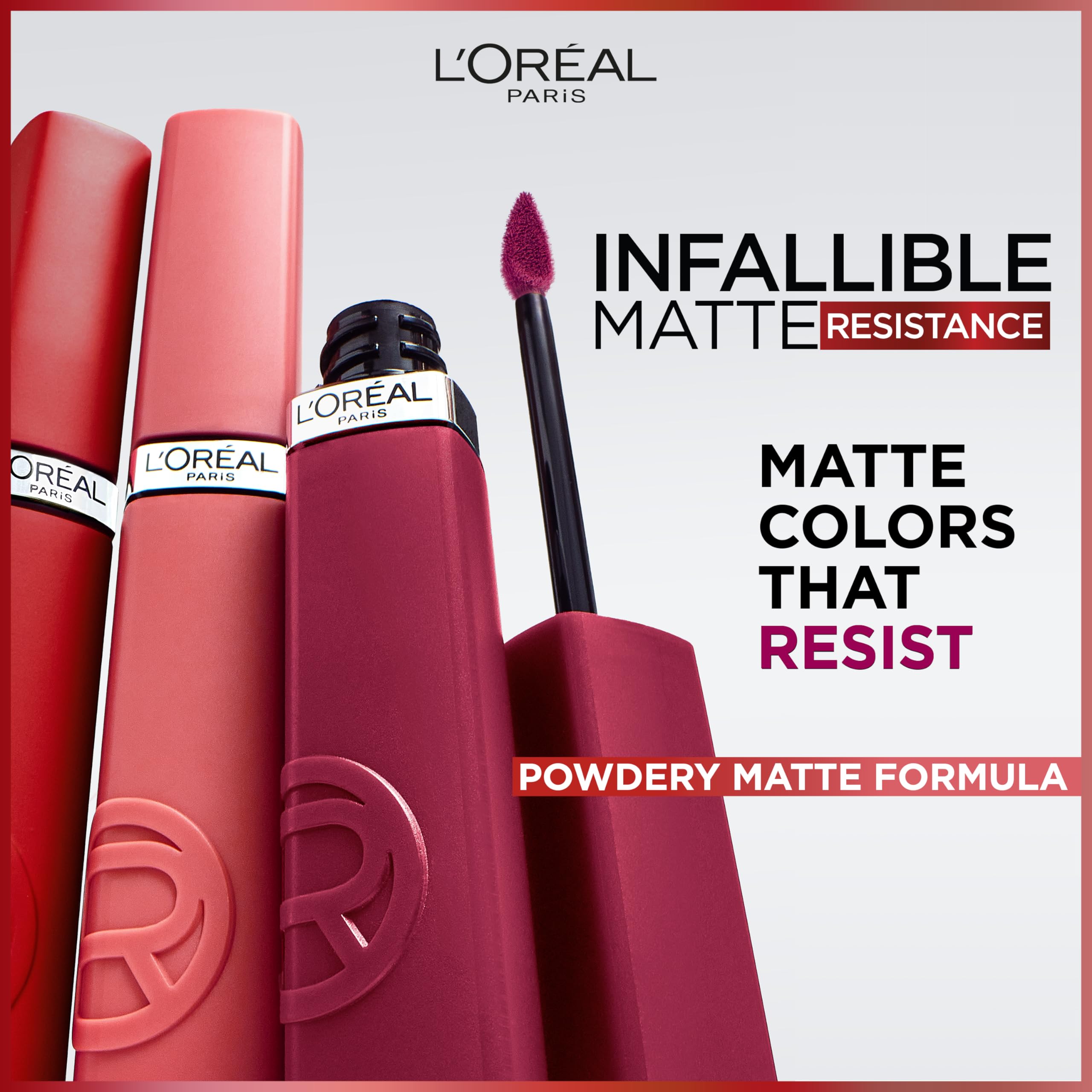 2313-l-oreal-paris-infallible-matte-resistance-liquid-lipstick-bundle-le-rouge-paris-major-crush-pack-of-2-4.jpg L’Oréal Paris Infallible Matte Resistance Liquid Lipstick Bundle, Le Rouge Paris & Major Crush, Pack of 2