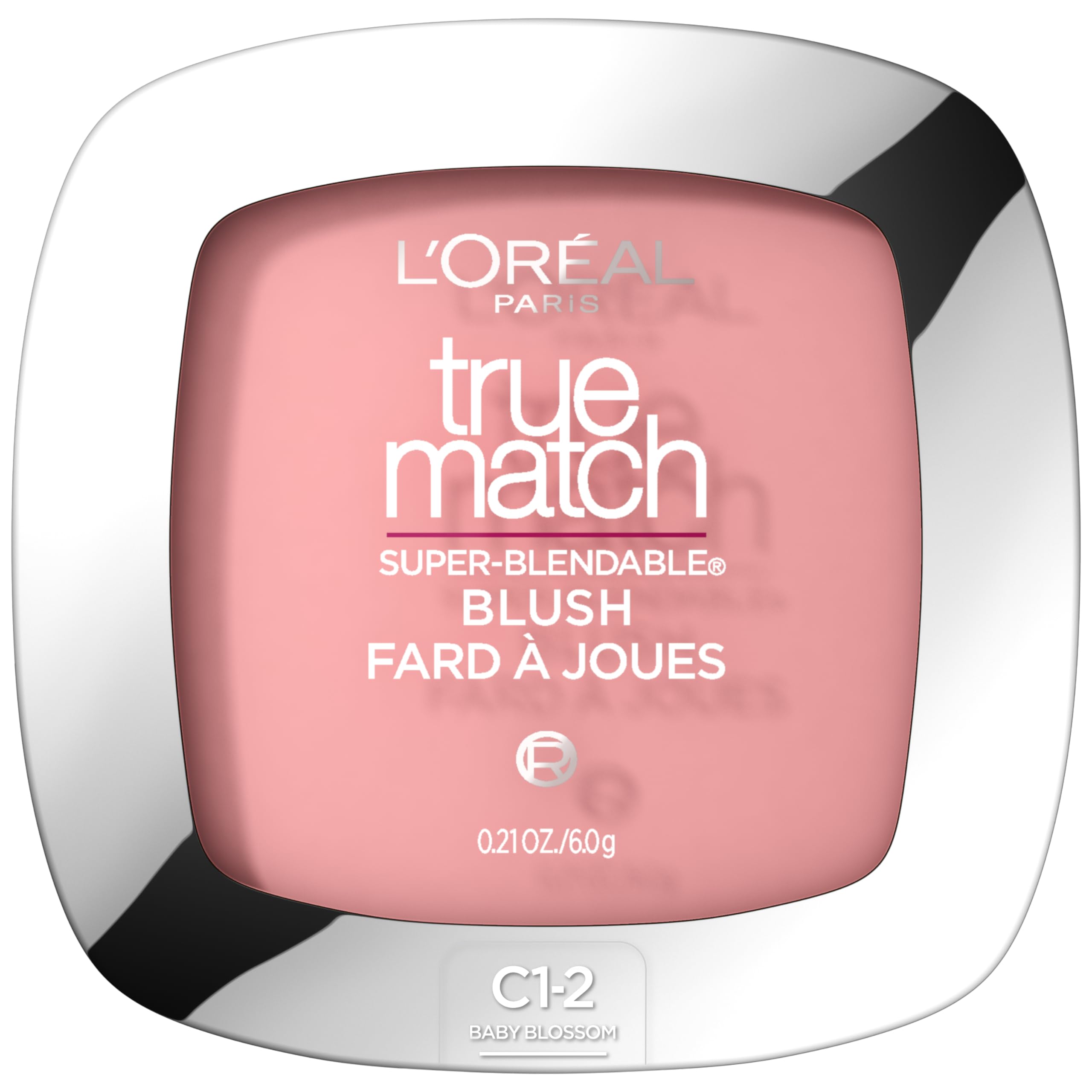 L'Oreal Paris True Match Super-Blendable Powder Blush, Baby Blossom C1-2, 0.21 Oz (Packaging May Vary)