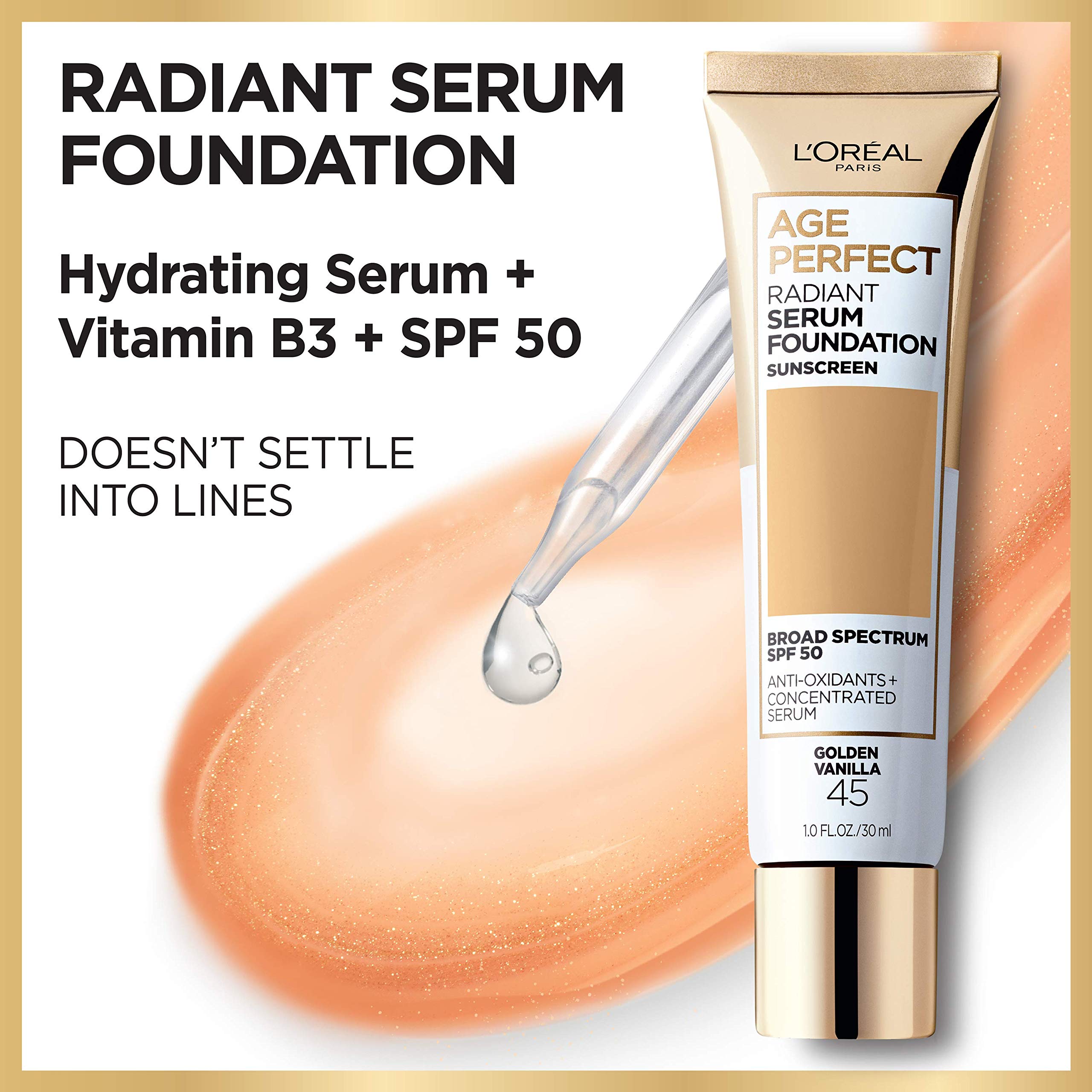 2991-l-oreal-paris-age-perfect-radiant-serum-foundation-with-spf-50-golden-vanilla-1-fl.-oz-3.jpg L'Oreal Paris Age Perfect Radiant Serum Foundation with SPF 50, Golden Vanilla, 1 fl. oz.