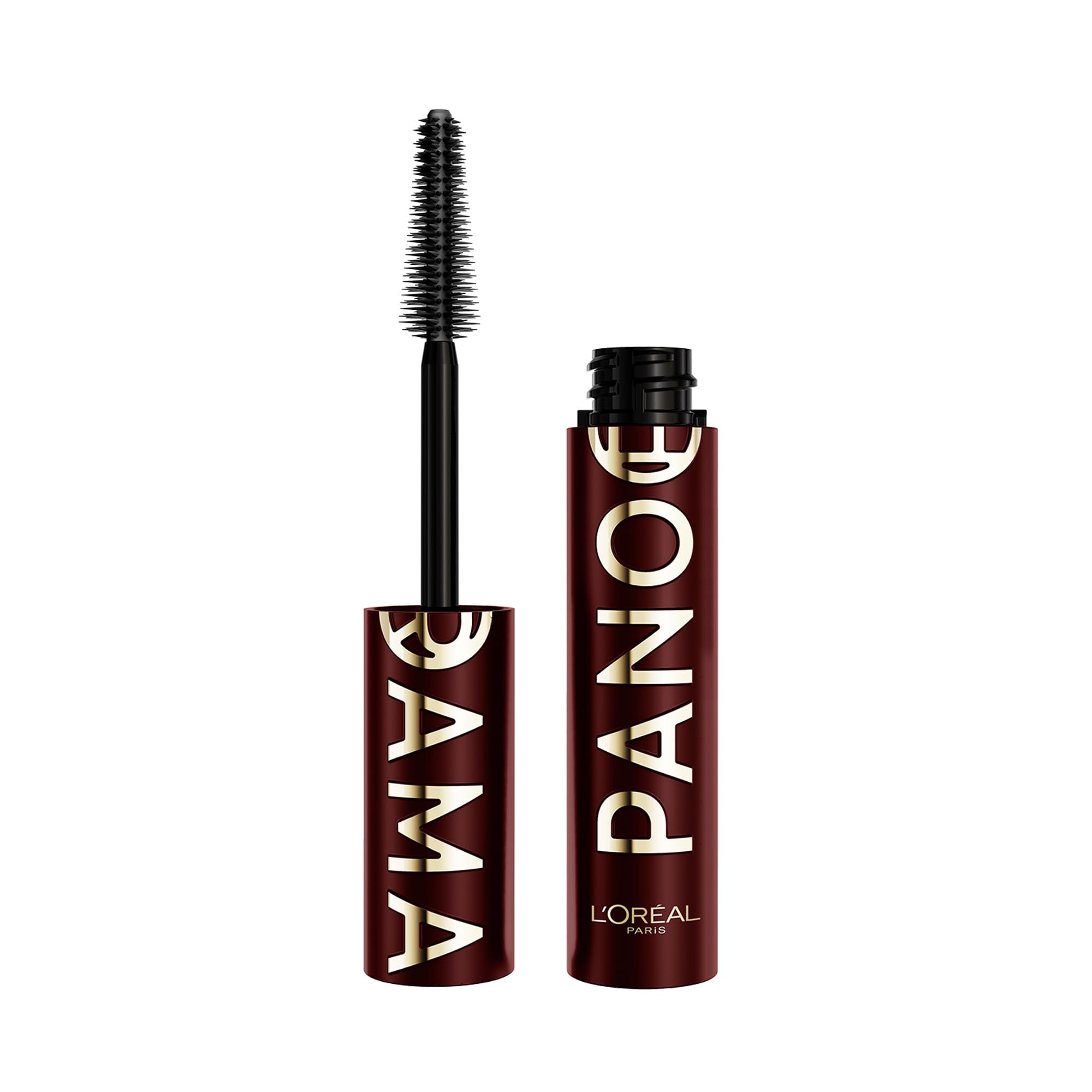 L'Oreal Paris Voluminous Panorama Chromatic Mascara, Volumizing and Lengthening Burgundy Mascara, Longwear, Smudge-Resistant and Washable, 707 Burgundy Cashmere